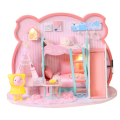Iie Create P-003 Pig Girl DIY Assembled Doll House With Dust Cover With Furniture Indoor Toys