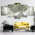 5pcs Hanging Painting Light Green Canvas Wall Art Print Painting home decor abstract Wall Art Pictur