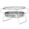 Portable Folding Barbecue BBQ Charcoal Grill Stainless Steel Patio Camping Picnic Cooking Stove