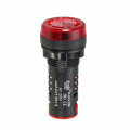 Machifit AD16-22SM AC 220V 22mm Indicator Light Signal Lamp Flash Buzzer Red