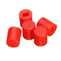 100pcs 6 x 7mm Round Button Cap Hat Suitable For 8.5 x 8.5mm / 8 x 8mm Series Of Self-locking Switch