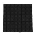 50*50*5cm Acoustic Soundproof Sound Stop Absorption Pyramid Studio Foam Sponge Black L4B