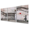 3 Piece Large Black and White Decorative Painting Modern Sofa Background Wall Painting 40*60cm no Fr