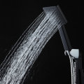 Black Vintage Matte Paint Shower Set Automatic Descaling And Pressurized Bathroom Rain Shower