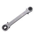 Double Head Adjustable Wrench Ratchet Spanner 3/16 1/4 5/16 3/8 Socket 4 in 1 Ratchet Wrench
