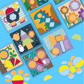 Tangram Jigsaw Puzzle Toy Intellectual Development Wooden Children Early Education Kindergarten Chan