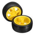 8 Pcs Smart Robot Rubber Tyres Wheels For  TT Motor