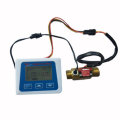 LCD Display Digital Flow Meter+Brass Flow Sensor Temperature Measuring YF-B7 Hall Sensor Meter Switc