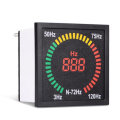 N-72HZ 3~120Hz 68mm Hole Size Digital Frequency Meter 73mm Square Panel LED Display Electrical Hertz