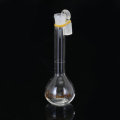 25ml Clear Glass Volumetric Flask with Stopper Lab Chemistry Glassware Round Bottom