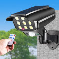 81COB Solar Power Light PIR Motion Sensor Imitate Camera Outdoor Wall Lamp Security