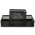 Black Mesh Style Pen Pencil Ruler Holder Desk Office Storage Box Stationery Container Box Office Sch