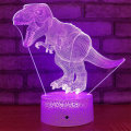 USB/Battery Powered 3D Children Kids Night Light Lamp Dinosaur Toys Boys 16 Colors Changing LED Remo