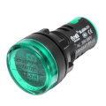 Machifit 22mm Digital AC Voltmeter AC 50-500V Voltage Meter Gauge Digital Display Indicator Green
