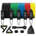 11Pcs/Set 150lbs Latex Resistance Bands Home Gym Training Exercise Pull Rope Expander Fitness Equipm
