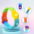 Push Bubble Sensory Toy Anti-stress Mini Bracelet Rainbow Stress Relief Finger Toy Wristband