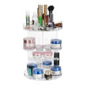 360 Degree Rotation Transparent Acrylic Cosmetics Multi-function Makeup Organizer