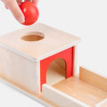 Montessori Object Permanence Box Wooden Permanent Box Practical Learning Educational Toy for Kids Gi