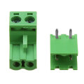 5.08mm Pitch 2Pin Plug in Screw PCB Dupont Cable Terminal Block Connector Right Angle