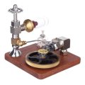 Stirling Engine Model Free Piston Adjustable Speed External Combustion Engine with Horizontal Flywhe