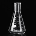 500mL Lab Glass Erlenmeyer Conical Flask Bottle w/ Rim Borosilicate Laboratory Glassware
