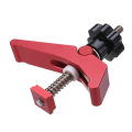 HONGDUI Red Quick Acting Hold Down Clamp Aluminum Alloy T-Slot T-Track Clamp Set Woodworking Tool fo
