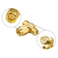 2PCS RJX Hobby RJX2253 SMA Male Plug To Dual SMA Female T-type RF Coaxial Adapter Connector
