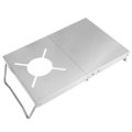 IPRee Stainless Steel Camping Stove Bracket Heat Insulation Table Gas Furnace Folding Cooker Table