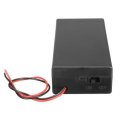 Plastic Battery Holder Storage Box Case Container ON/OFF Switch For 2x18650 Batteries 3.7V
