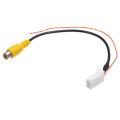 4 Pin Male Connector Radio Back Up Reverse Camera RCA Input Plug Cable Adapter for Toyota