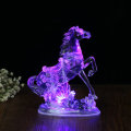 3D RGB LED Desk Lamp Illusion Night light Horse Ornament For Home Car Party Wedding