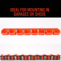 8Pcs ABS Toolbox Awall-mounted Storage Box Foldable Tray Hardware Screw Tool Organize Box Stackable