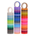 60 Pcs/Set Solid Color Washi Tape 8mm Rainbow Masking Tape Decorative Adhesive Sticker Scrapbook Dia