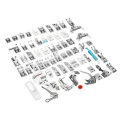 62pcs Presser Foot Press Feet for Brother Singer Domestic Sewing Machine Kit