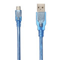 10pcs Blue Male USB 2.0A To Mini Male USB B Power Data Cable for Nano V3.0 ATMEGA328P Module Board