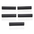 15pcs 2x20 PIN Double Row Straight Female Pin Header 2.54MM Pitch Pin Long 12MM Strip Connector Sock