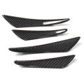 Real Carbon Fiber Side Fins Canards Car Stickers 4PCS for Mercedes-Benz/BMW/Audi/Lexus