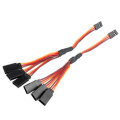2Pcs 15cm 60 Core Y Type Servo Extension Lead Wire Cable JR Male to Female for RC Servo