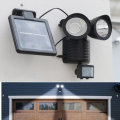 22 LED Solar Powered Dual Light Flood Lamp Security Garage Motion Sensor Outdoor