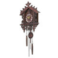 Cuckoo Wall Clock Hanging Handcraft Wall Clock Decoration Art Vintage Bird Swing Wood Cuckoo Clock