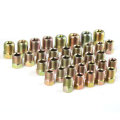 35PCS Brake Line Tube Fitting Kit Nuts For Inverted Flares 3/16`` and 1/4`` Zinc