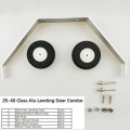 A Set 25-40 Class Landing Gear Kit Electronic Aluminum RC Wheel for RC Plane Fixed Wing