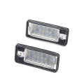 Pair 12V LED License Number Plate Lights Lamp For Audi A4 A6 S3 Q7 RS4 RS6