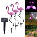 Solar Flamingo Stake Light Lantern Solar Powered Pathway Lights Outdoor Waterproof Garden Decorative