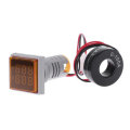 3pcs Yellow Light AC 60-500V 0-100A D18 Square LED Digital Dual Display Voltmeter Ammeter Voltage Ga