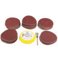 2 Inch 50mm M6 Self-adhesive Wool Polishing Disc with 50pcs 60 to 180 Grit Sand Paper