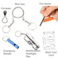 6 in 1 Emergency Survival Equipment Kit Outdoor Sports Tactical Hiking Camping Tools Kit