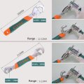 2Pcs Universal Key Pipe Wrench Open End Spanner Set High-carbon Steel Snap N Grip Tool Plumber Multi