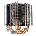 12V RGB 4-Wire Single Fan 4 Heatpipe Dual Tower Cooler Heat Sink Ultra-quiet Cooling Fan For Intel L