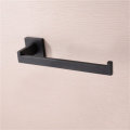 Matte Black Stainless Steel Wall Towel Hook Bathroom Hanger Holder Wall Robe Rails Rack Bar